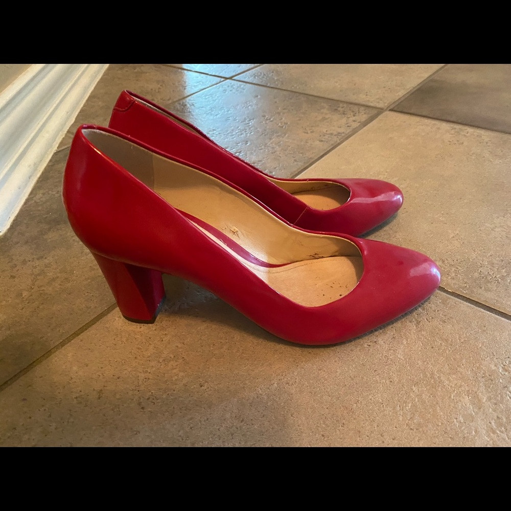Schutz Brazilian Heels In red